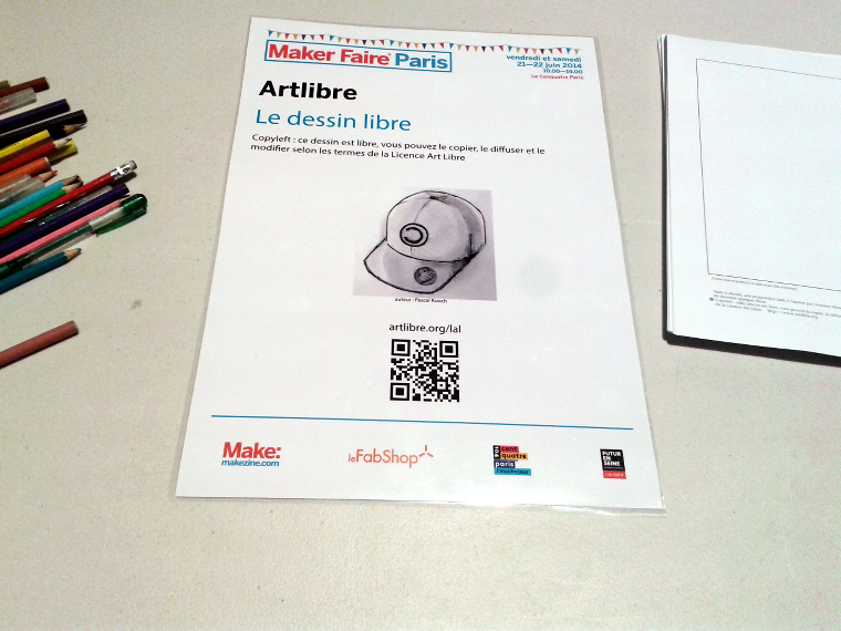 MakerFaire Paris Dessins Libres Copyleft