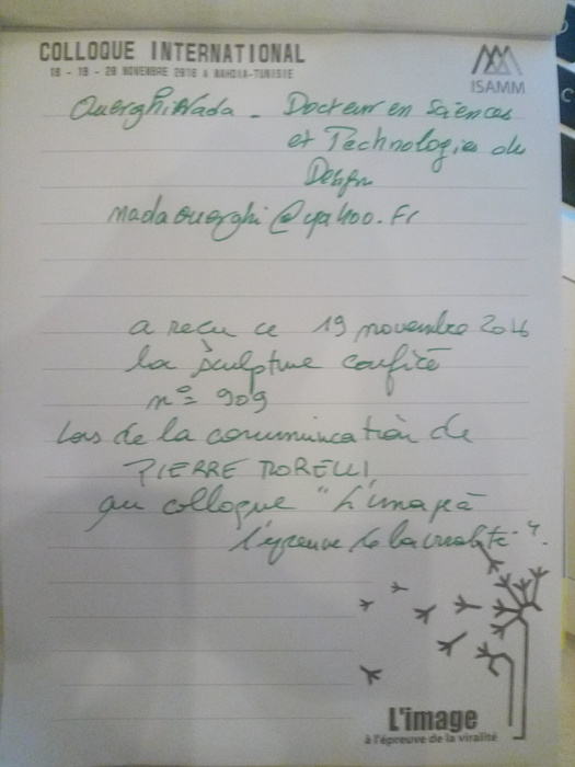 sculpture confi&eacute;e 909